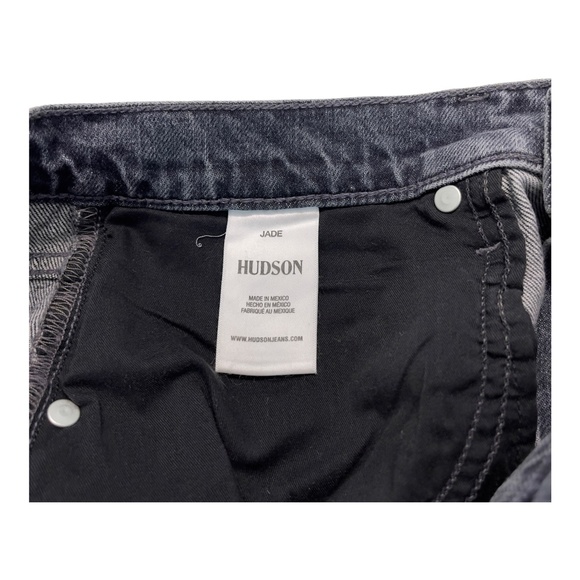 Hudson Los Angeles Jade Distressed Denim Jeans High-Rise Straight Loose Fit 31 - Picture 8 of 8